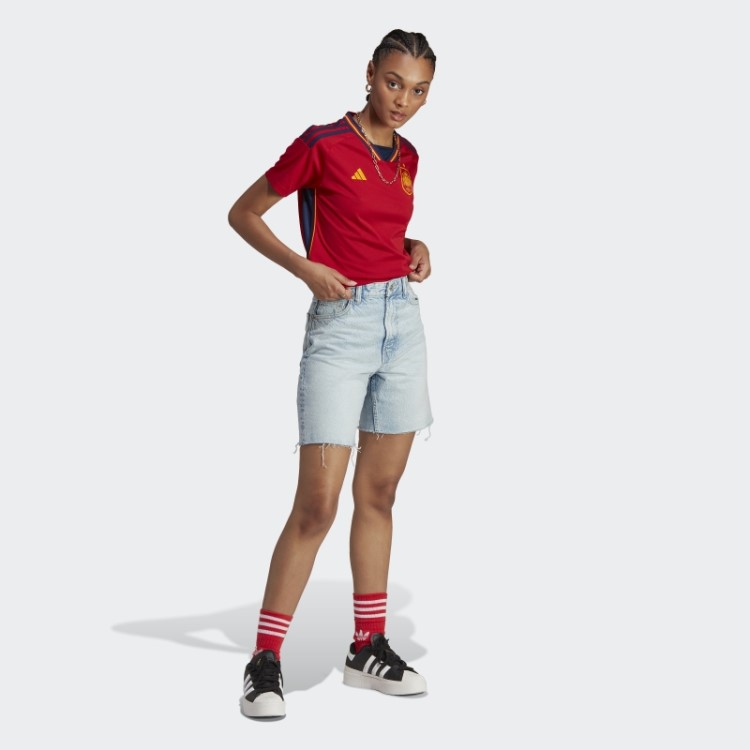 Camisa Vermelha Da Espanha 22 Em Casa Adidas