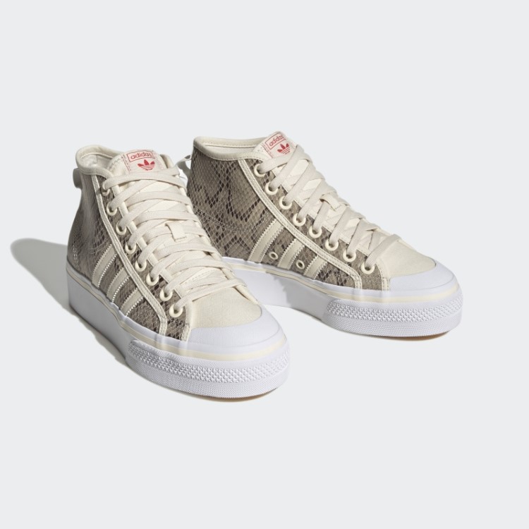 Nizza Sapato Médio Plataforma Branco Adidas