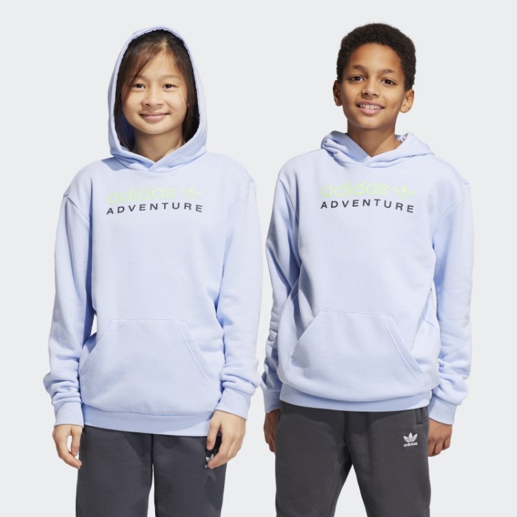 Moletom Com Capuz Adidas Aventura Azul Amanhecer Quente