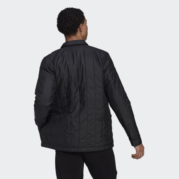Jaqueta Preta Adidas Itavic Com As Três Listras Lite