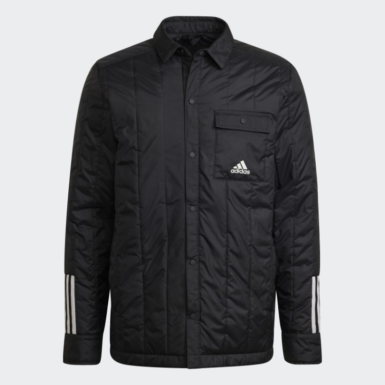 Jaqueta Preta Adidas Itavic Com As Três Listras Lite