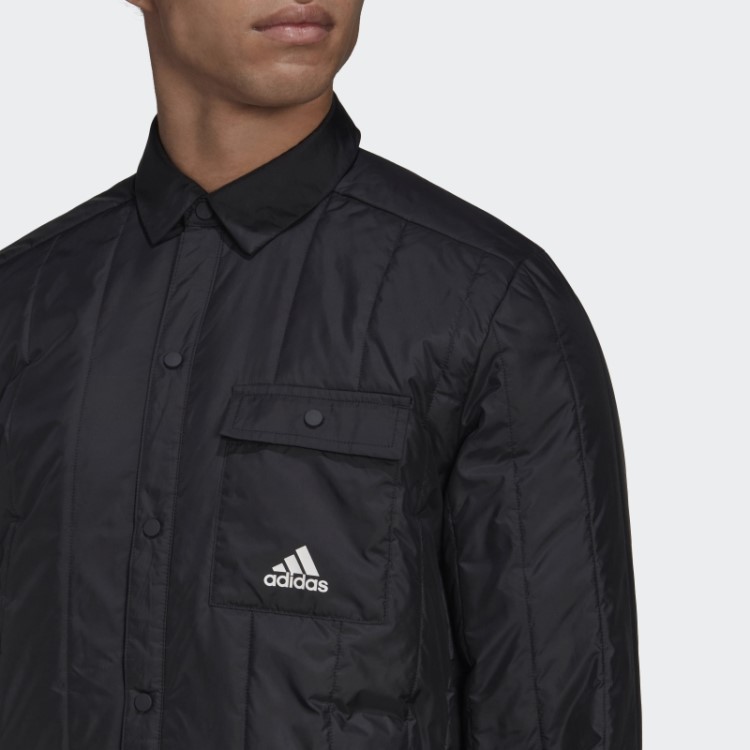 Jaqueta Preta Adidas Itavic Com As Três Listras Lite