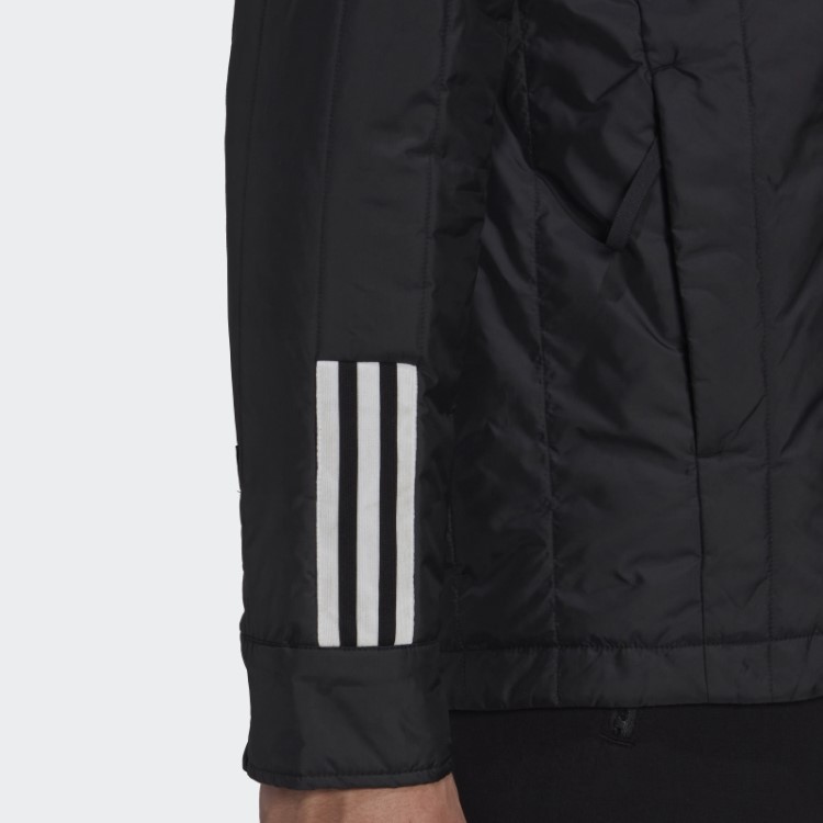 Jaqueta Preta Adidas Itavic Com As Três Listras Lite