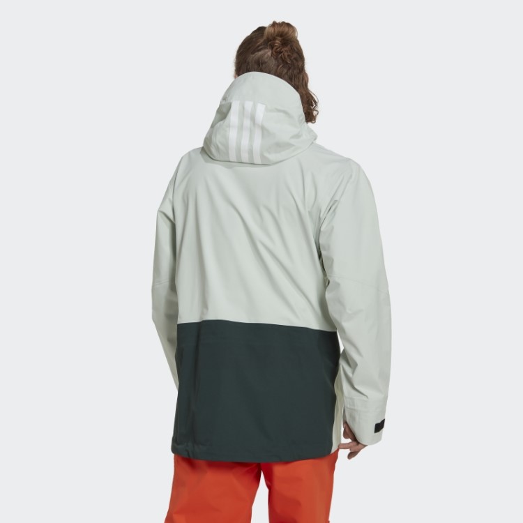 Jaqueta Verde Adidas Terrex Myshelter 3 Camadas Gore Tex Snow