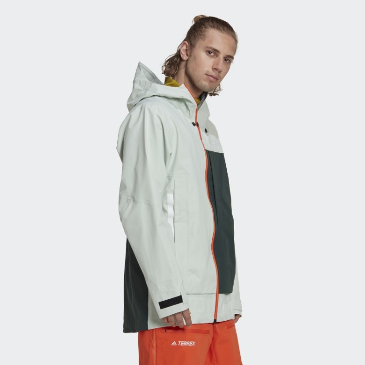Jaqueta Verde Adidas Terrex Myshelter 3 Camadas Gore Tex Snow