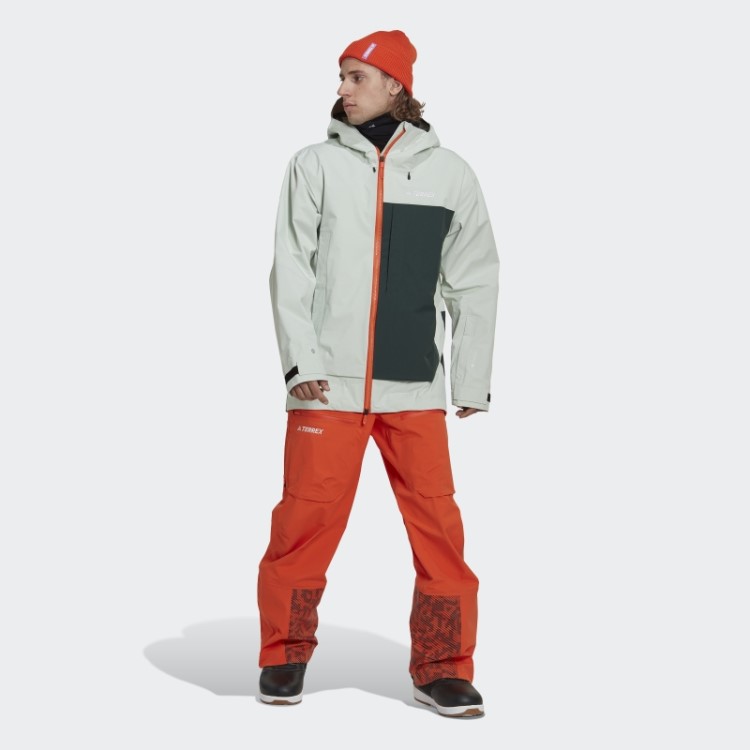 Jaqueta Verde Adidas Terrex Myshelter 3 Camadas Gore Tex Snow