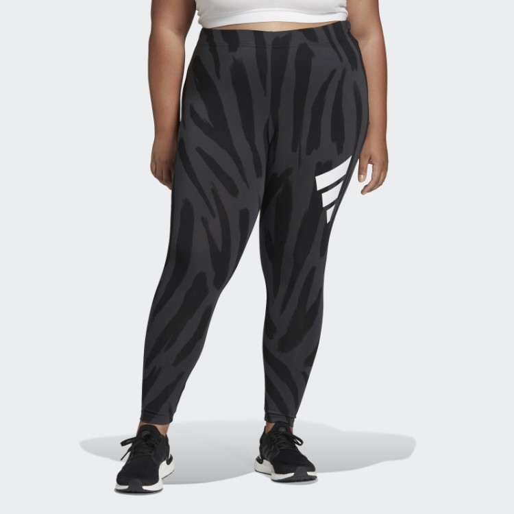 Os ícones Futuros Multicoloridos Da Adidas Sentem Leggings Gráficas Ferozes