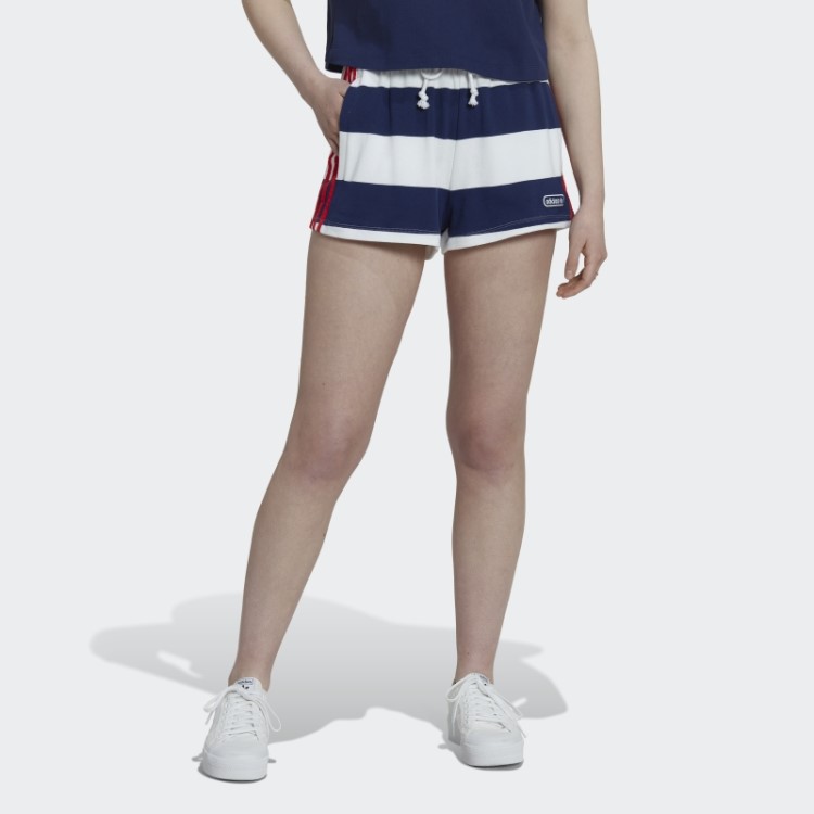 Short Listrado Cintura Média Night Sky Adidas