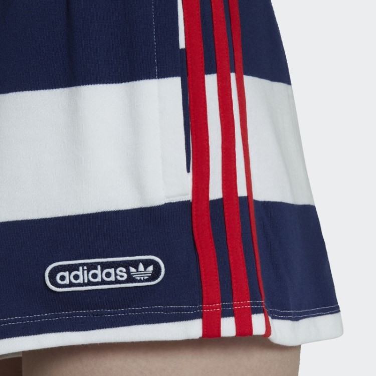 Short Listrado Cintura Média Night Sky Adidas