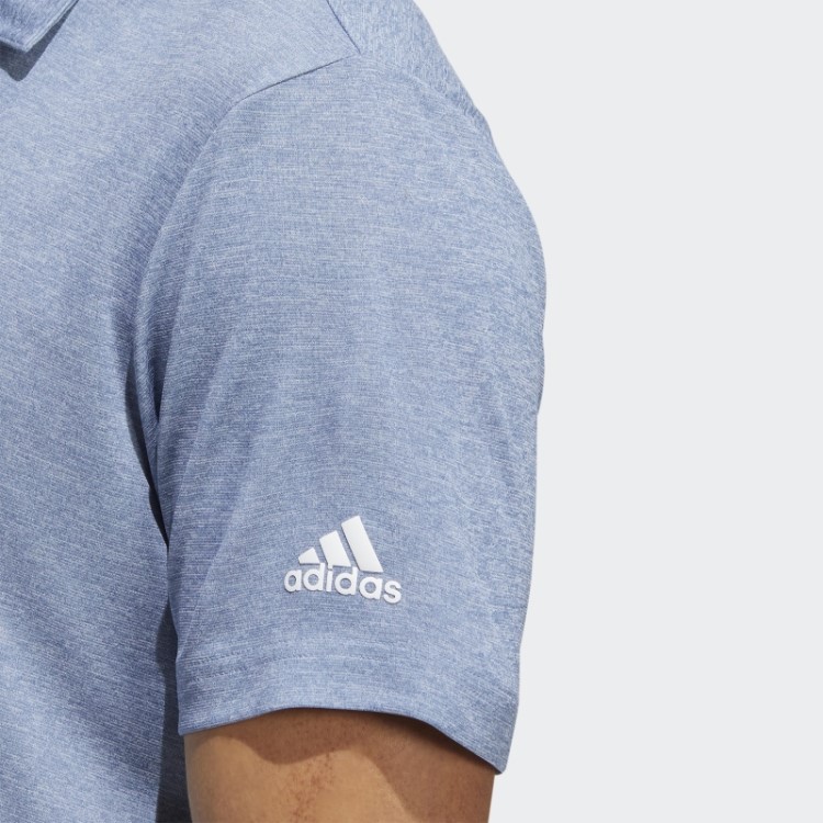 Camisa Polo Adidas Azul Marinho Heather Heat.rdy