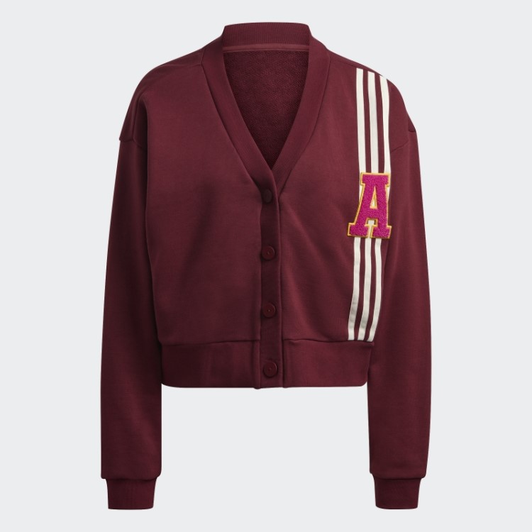 Cardigã Vermelho Colegial Adidas