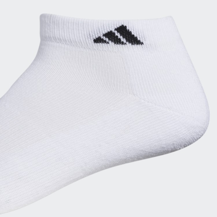 Meias Baixas Atléticas Acolchoadas 6 Pares Branco Adidas