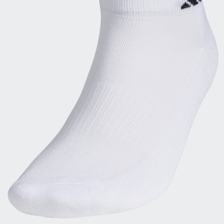 Meias Baixas Atléticas Acolchoadas 6 Pares Branco Adidas
