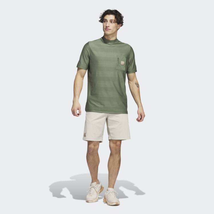 Adicross Bolso Golfe Camisa Polo Verde Natural S10 Adidas