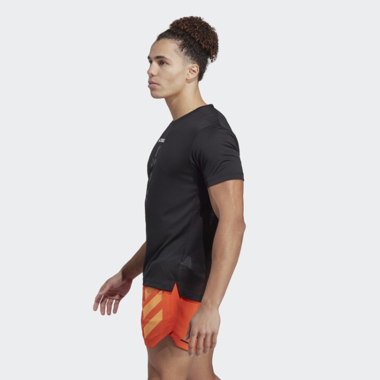 Camiseta De Corrida Preta Adidas Terrex Agravic Trail