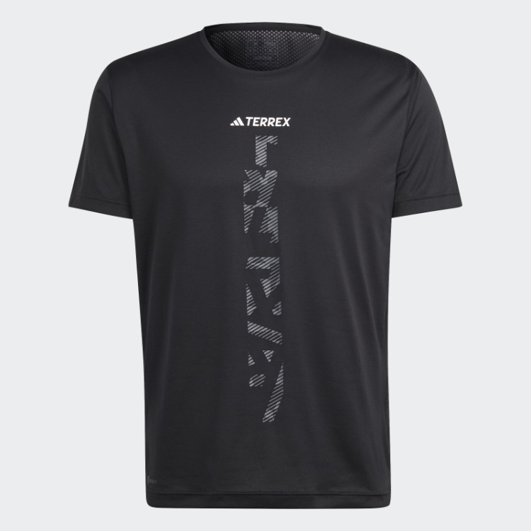 Camiseta De Corrida Preta Adidas Terrex Agravic Trail