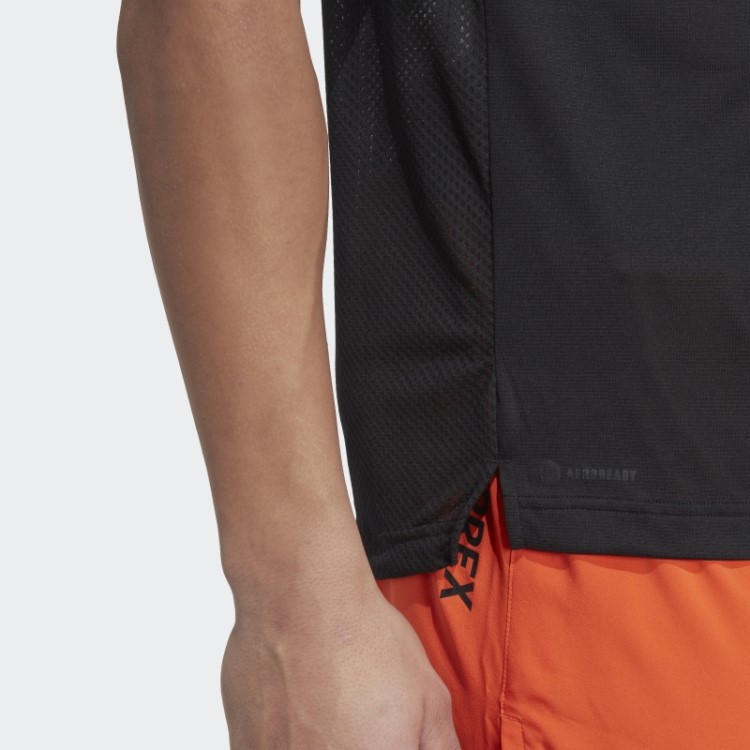 Camiseta De Corrida Preta Adidas Terrex Agravic Trail