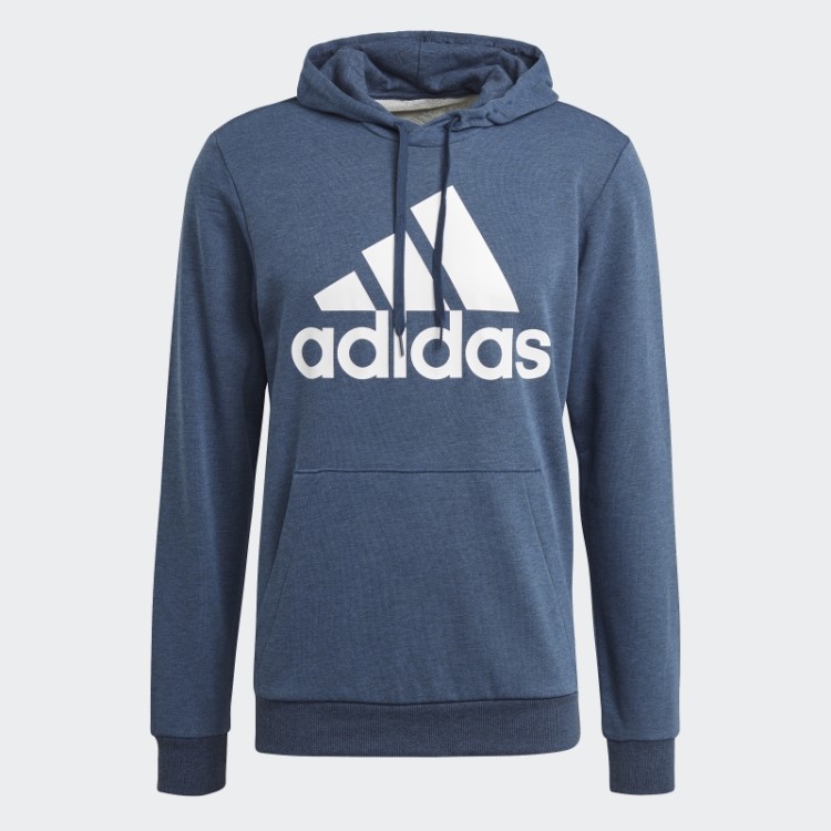 Adidas Essentials French Terry Big Logo Moletom Com Capuz Marinho Mel