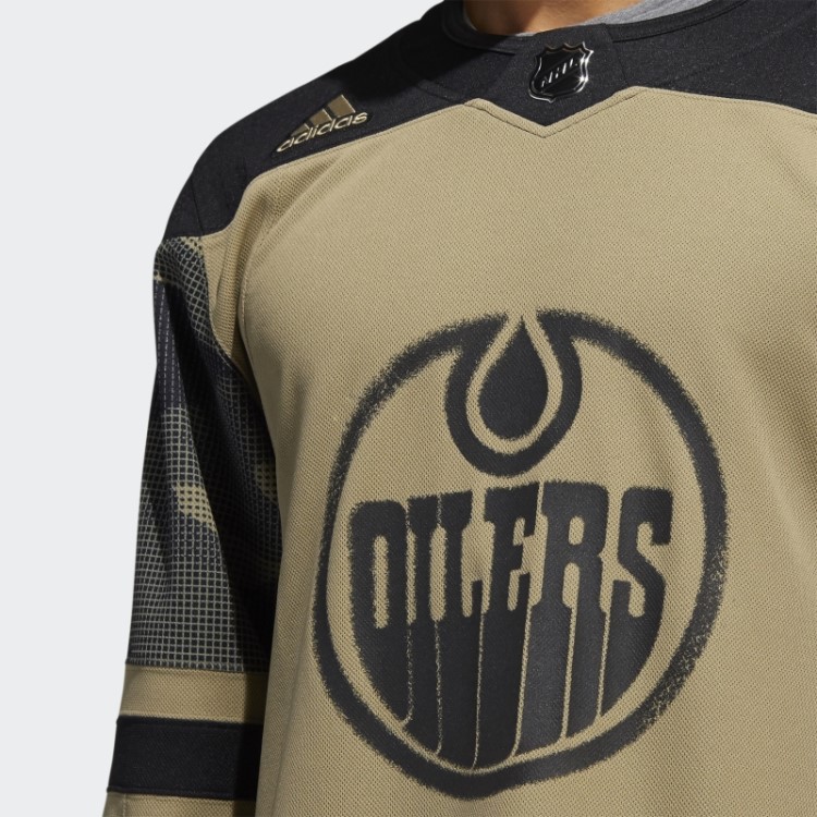 Camisa Camuflada Oilers Adidas Orbit Verde