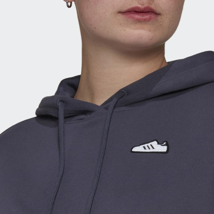 Moletom Bordado Adidas Azul Marinho