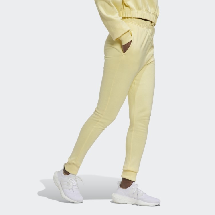Calça Amarela Adidas Studio Lounge Cintura Alta