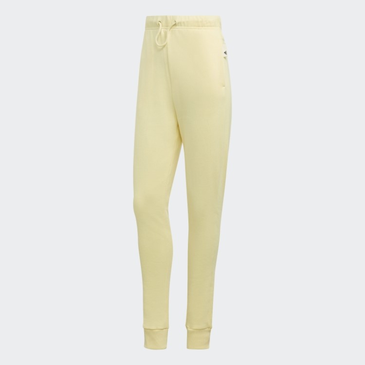 Calça Amarela Adidas Studio Lounge Cintura Alta