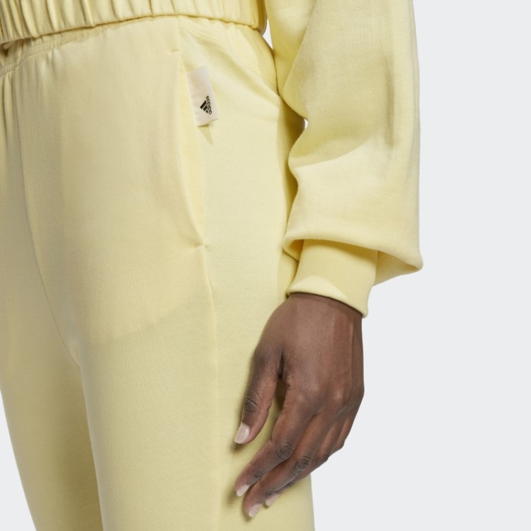 Calça Amarela Adidas Studio Lounge Cintura Alta