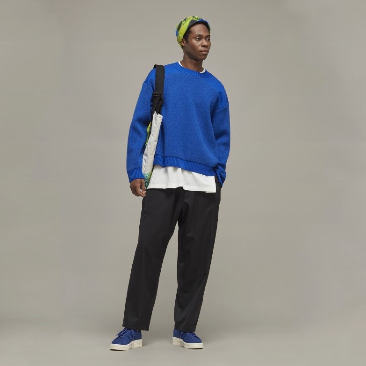 Calça Reta De Lã Refinada Adidas Y-3