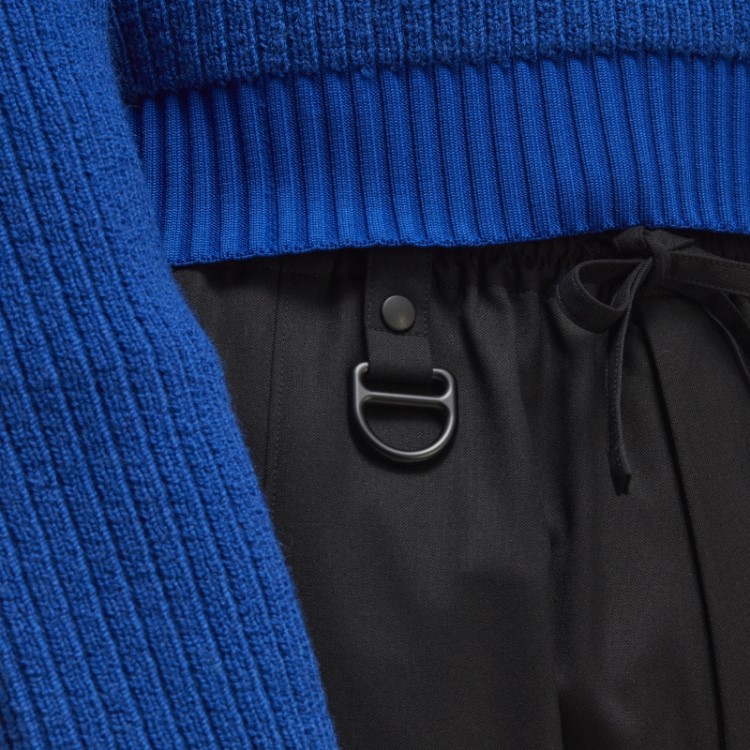 Calça Reta De Lã Refinada Adidas Y-3