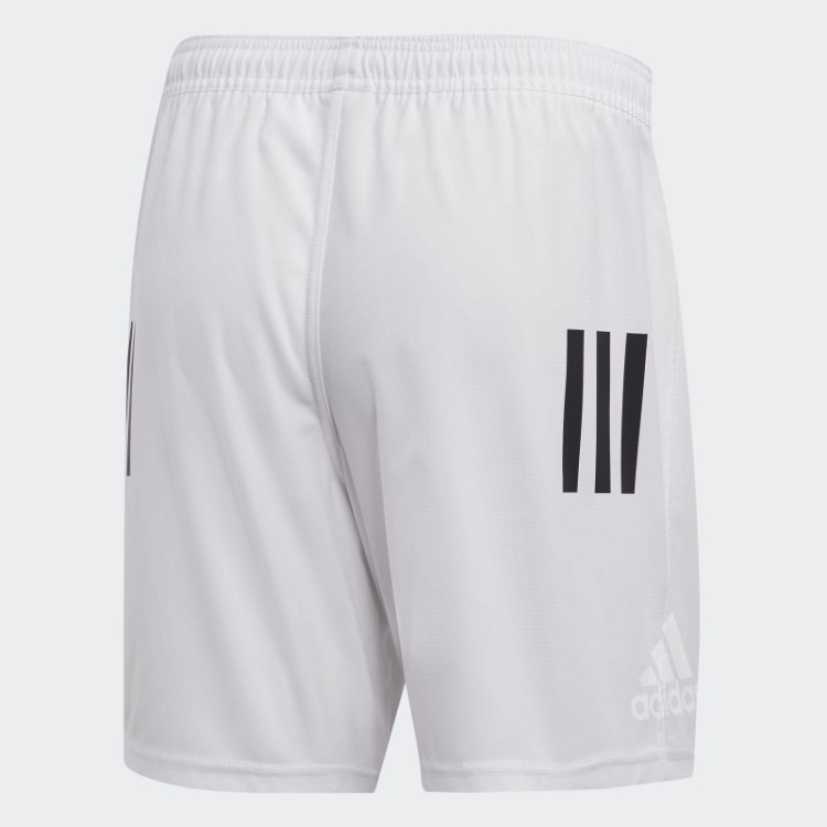 Calção Branco Com As 3 Riscas Adidas