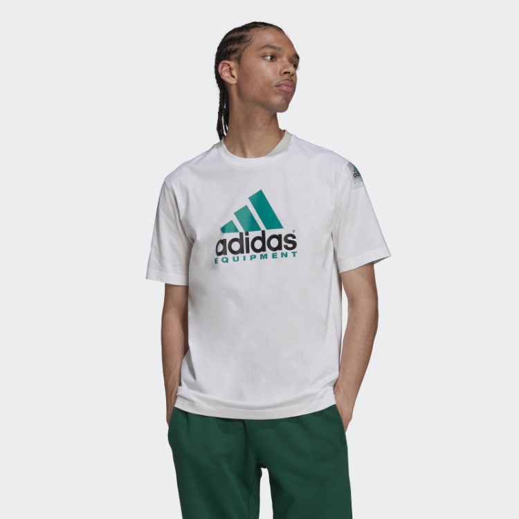 Camiseta Branca Com Logo Eqt Adidas