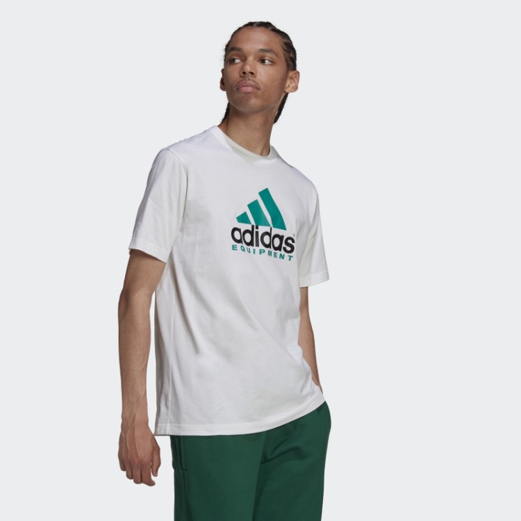 Camiseta Branca Com Logo Eqt Adidas