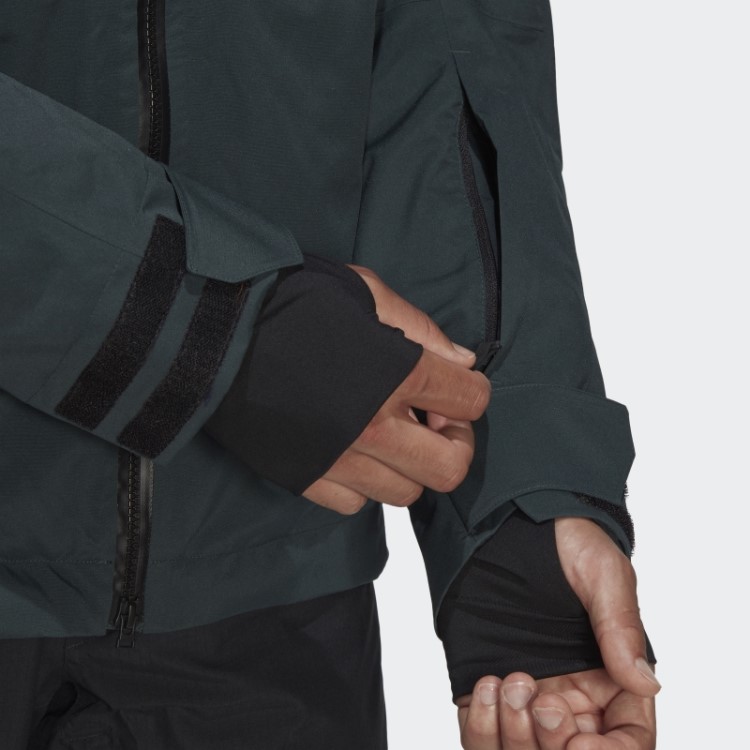 Jaqueta Três Em Um Verde Adidas Resort