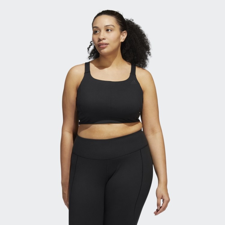 Sutiã De Suporte Médio Adidas Coreflow Preto (tamanho Grande)