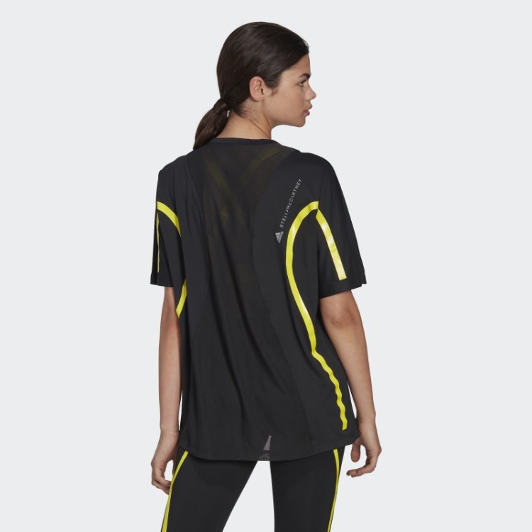 Adidas By Stella Mccartney Truepace Camiseta Running Solta Preta