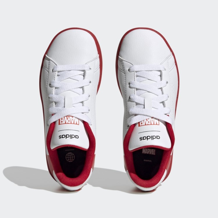 Adidas X Marvel Advantage Tênis De Renda Homem-aranha Branco Quente