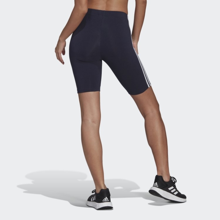 Bermuda De Ciclismo Com As Três Listras Adidas Essentials Ink