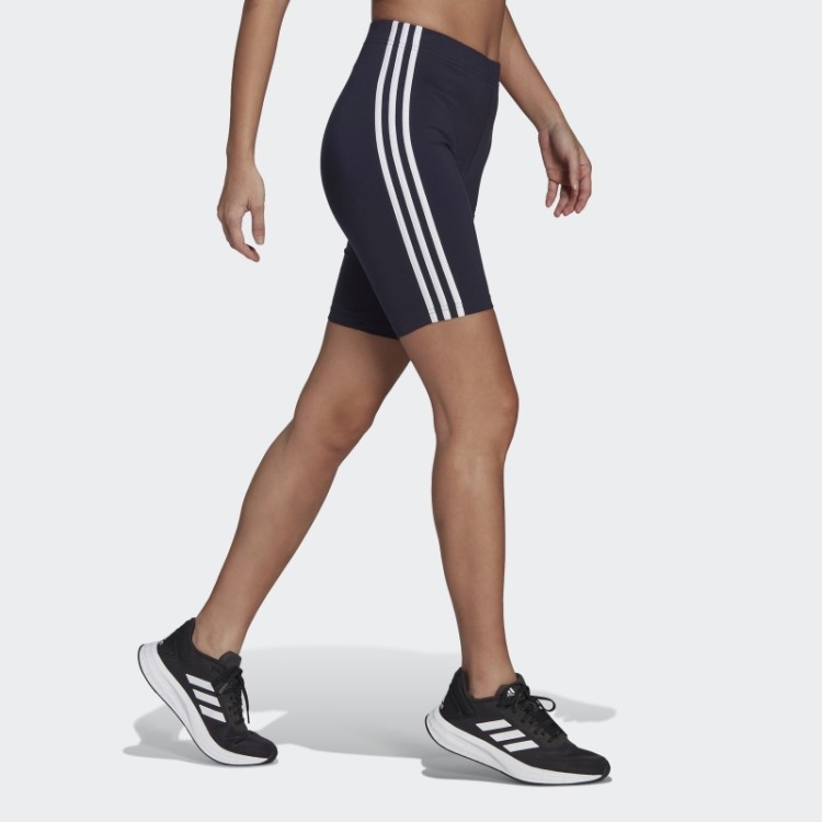 Bermuda De Ciclismo Com As Três Listras Adidas Essentials Ink