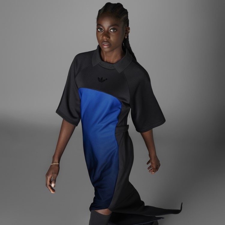 Versão Azul Vestido Preto Adidas