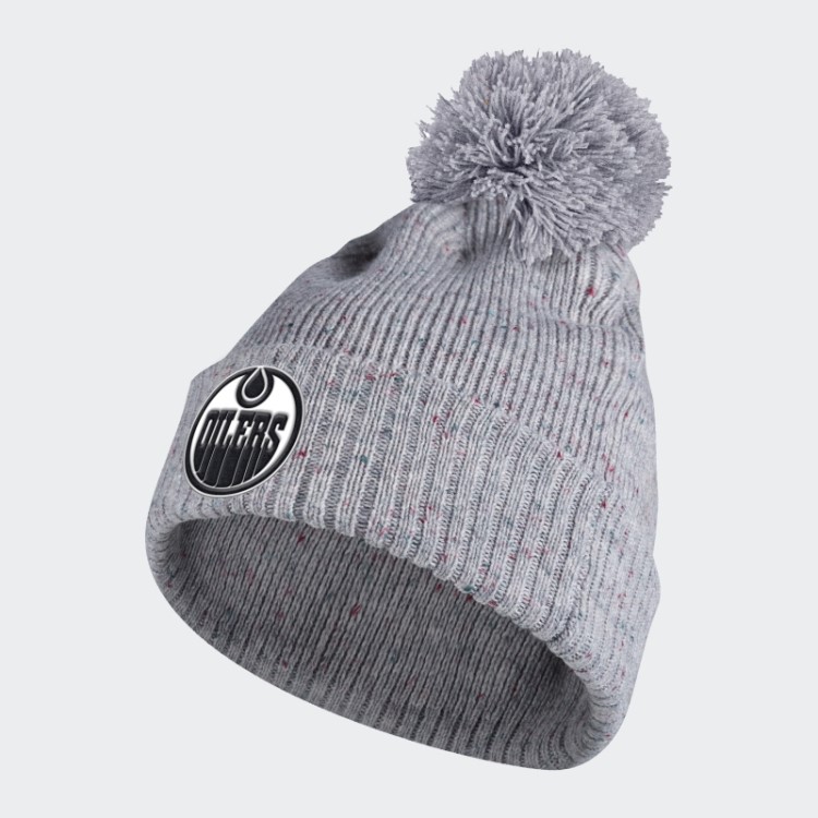 Gorro Pompom Com Punho Oilers Speckle Adidas Cinza