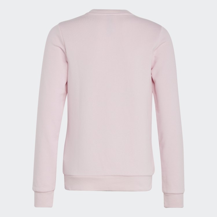 Essentials Moletom De Algodão Com Logo Grande Rosa Adidas