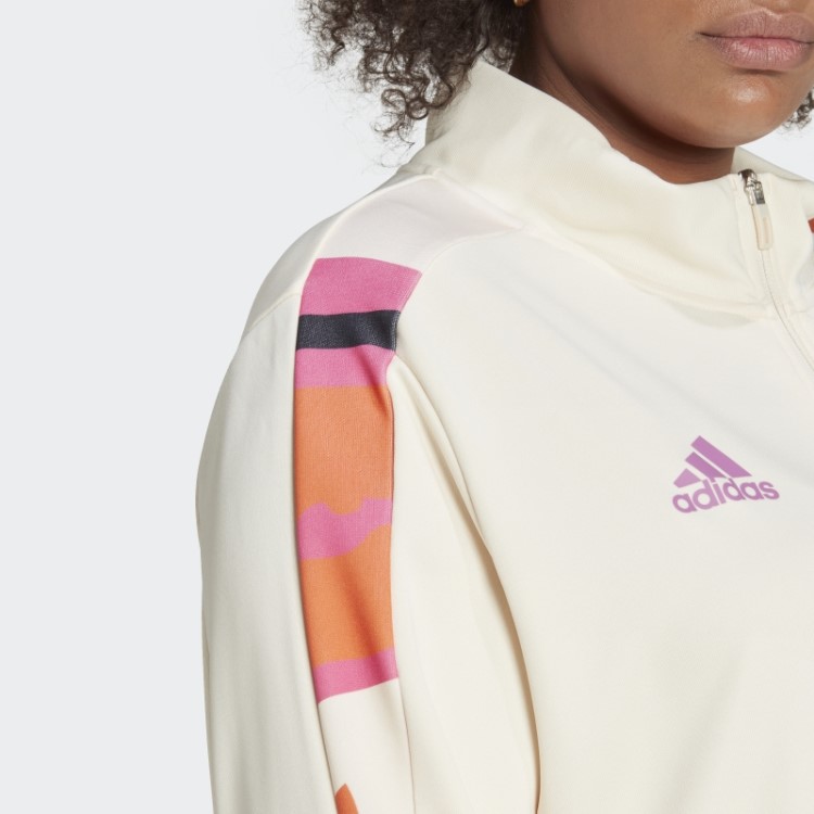 Jaqueta Thebe Magugu Tiro (tamanho Grande) Adidas Tom Ecru
