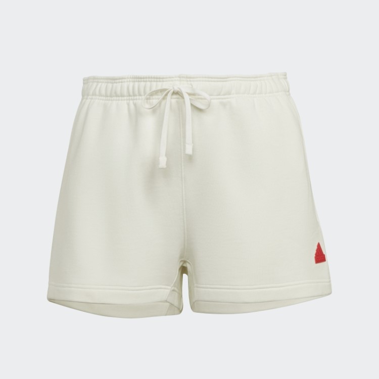 Shorts De Moletom (tamanho Grande) Adidas Branco