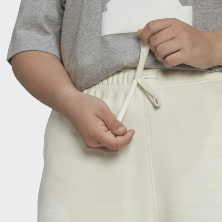 Shorts De Moletom (tamanho Grande) Adidas Branco