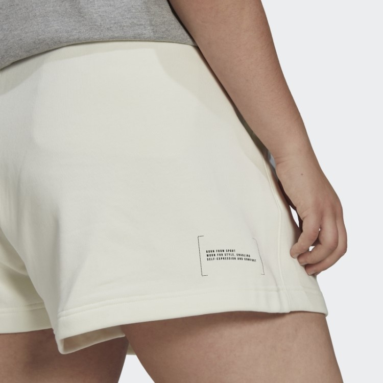 Shorts De Moletom (tamanho Grande) Adidas Branco