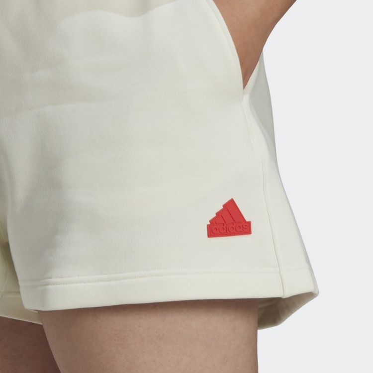 Shorts De Moletom (tamanho Grande) Adidas Branco