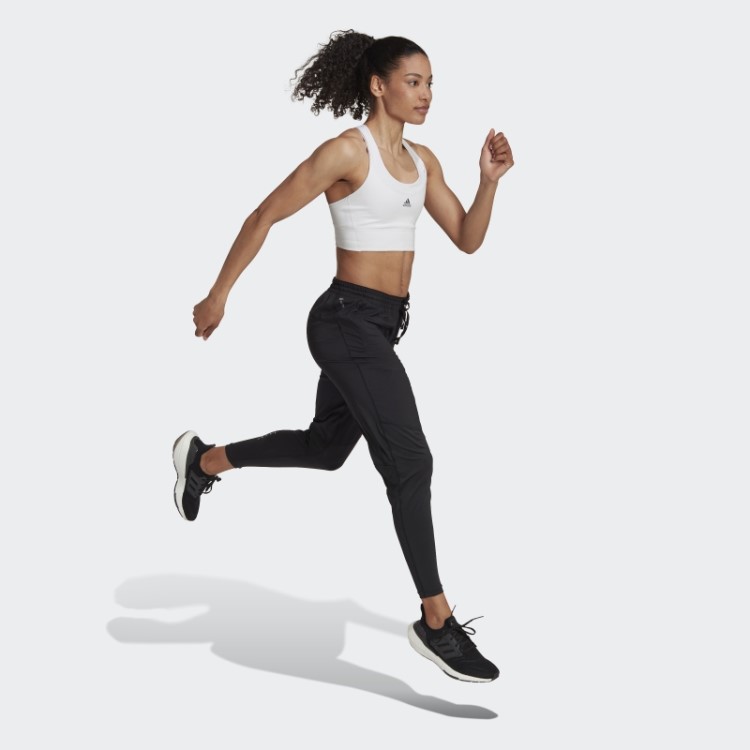 Sutiã Branco De Corrida Com Bolso Médio Adidas