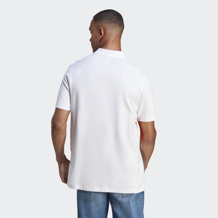 Camisa Pólo Colorblock Tee Adidas Branco