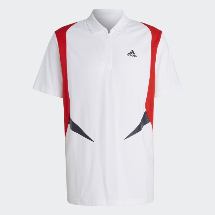 Camisa Pólo Colorblock Tee Adidas Branco