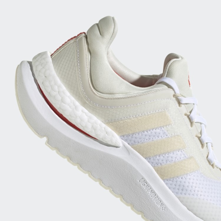 Elegante Sapato Vermelho Adidas Znsara Boost Estilo De Vida Adulto
